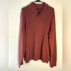 Men’s Banana Republic Orange Pullover Sweater Size XL 100 % Cotton